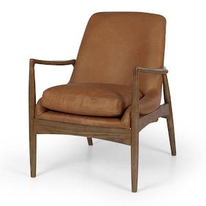 Furniture: Steiner Armchair - Cognac Leather