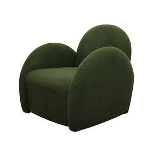 Snugg Swivel Armchair - Green Shearling