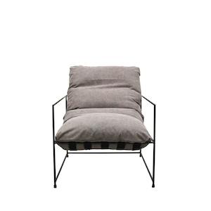 Lauro Club Armchair - Charcoal