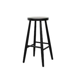 Vaasa Black Barstool - 65cm