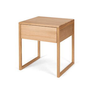 Avalon Bedside / Side Table - Oak Top