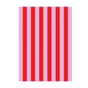 Lettuce Tea Towel - Bold Stripe Red