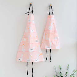 Apron Set - Pink Duck