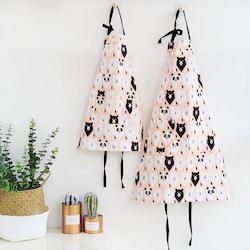 Apron Set - Pink Bear