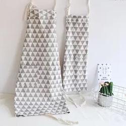 Apron Set - Grey Triangles