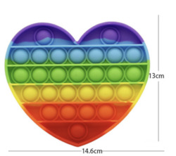 Fidget Pop-It Toy Heart