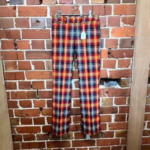 Second hand clothing: MOSCHINO tartan wool trousers