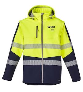 WPC HI-VIS 2 IN 1 STRETCH  SOFTSHELL TAPED JKT