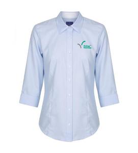 Work clothing: NZ LIVING HOMES LADIES 3/4 SLEEVE LANDSDOWN SHIRT