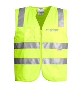 AIR SOLUTIONS LIGHTWEIGHT ZIPPED HI-VIS VEST