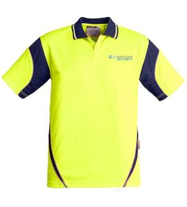 AIR SOLUTIONS MENS HI-VIS AZTEC POLO