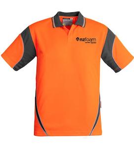 NZ FOAM MENS HI-VIS AZTEC POLO