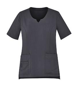 WOMENS AVERY TAILORED FIT ROUND NECK SCRUB TOP