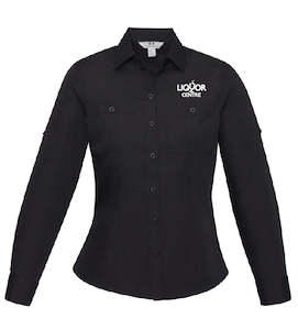 Work clothing: LIQUOR CENTRE LADIES L/S BONDI SHIRT