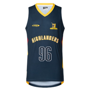 Clothing: Highlanders Mens Basketball Singlet