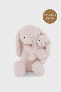 Snuggle Bunnies - Plush Frankie the Hugging Bunny - Blush 30cm