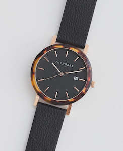 The Horse: The Resin - Limited Edition - Brown Tortoise/Black Dial with Black Leather