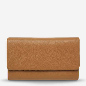 Audrey Pebble Wallet - Tan