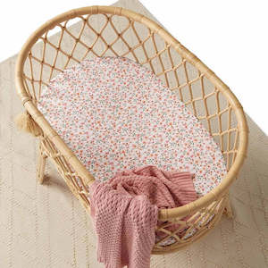 Spring Floral Bassinet Sheet