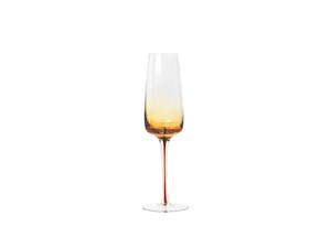 Glassware: Broste Amber Champagne Glass