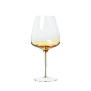 Broste Amber Red Wine Glass