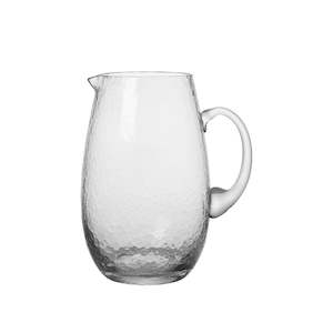 Broste Hammered Jug Clear