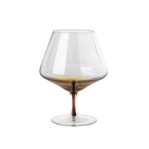 Broste Amber Cognac Glass