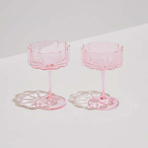 Homewares: Wave Coupes Pink