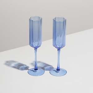 Wave Flutes Blue