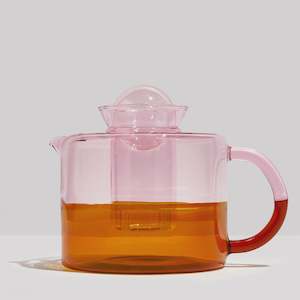 Glassware: Two Tone Teapot Pink + Amber