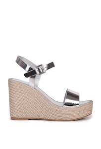 Husk LOLLA ESPADRILL - Mirror Silver