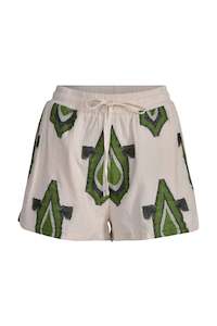 Pearl Caviar: Pearl & Caviar Zakar Shorts - Green