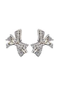 Madiso: Madiso Ribbon Earring - Silver