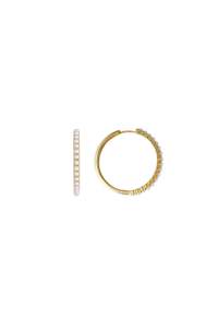 Fairley Pearl Hoops - Gold