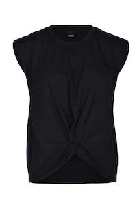 T Shirts Tanks: Husk Twist tank - Black