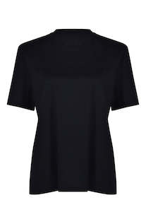 Husk Tailored tee - Black