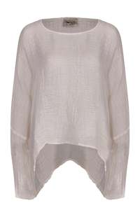 New Arrivals: La Bottega Di Brunella Gemma Top - Latte