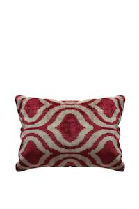 Les Ottomans: Les Ottomans Double Cushion - Red