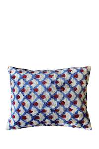 Les Ottomans Double Cushion - Blue