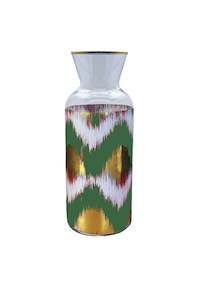 Les Ottomans Ikat Jug - Green