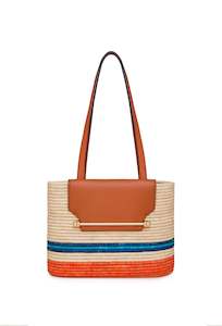 Accessories: Strathberry Rafia Basket - Tan