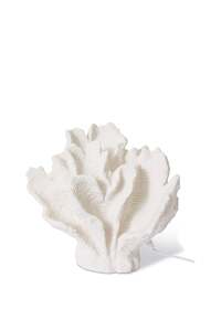 Homewares: Husk Coral Leaf - White