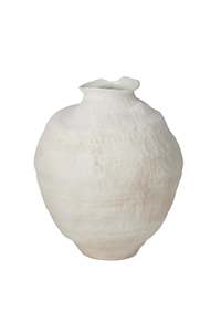 Husk Herman Vase - Ivory