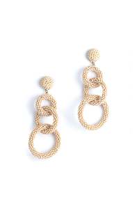 Deepa Gurnani: Deepa Gurnani Ember Earring - Beige