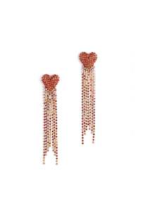 Deepa Gurnani Divina Earring - Red