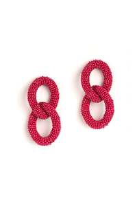 Deepa Gurnani Loulou Earring - Fuschia