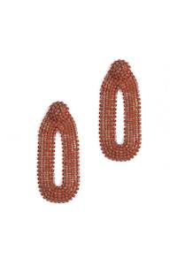 Deepa Gurnani Bianca Earring - Coral