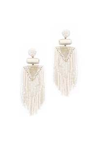 Deepa Gurnani Jody Earrings - Ivory