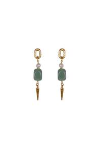 Ben Amun: Ben Amun Arrow Earring - Gold