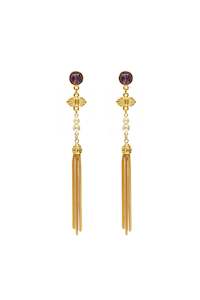 Ben Amun: Ben Amun Fringe Earring - Gold